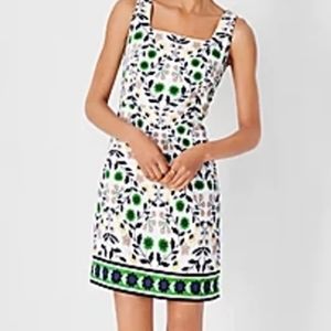 Ann Taylor Border Floral Sheath Dress NWT size 6